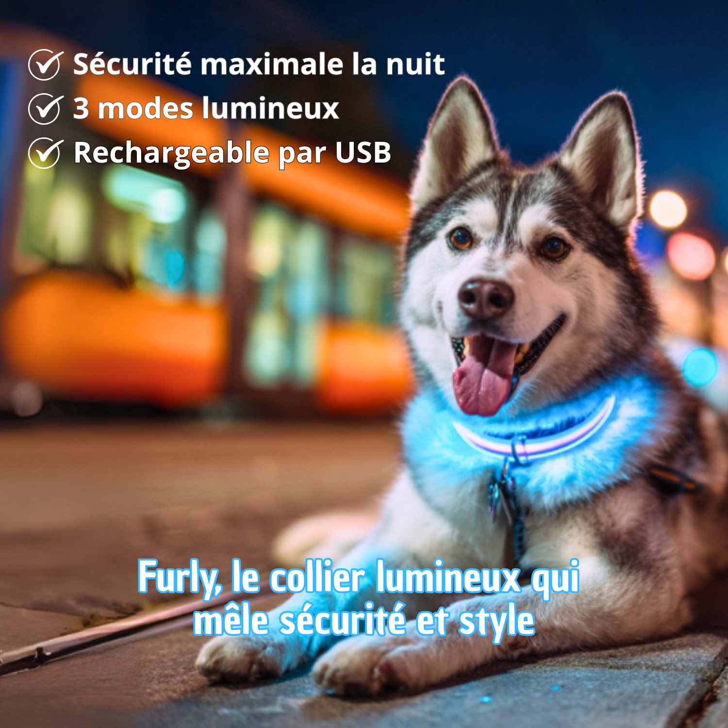 Collier lumineux Furly